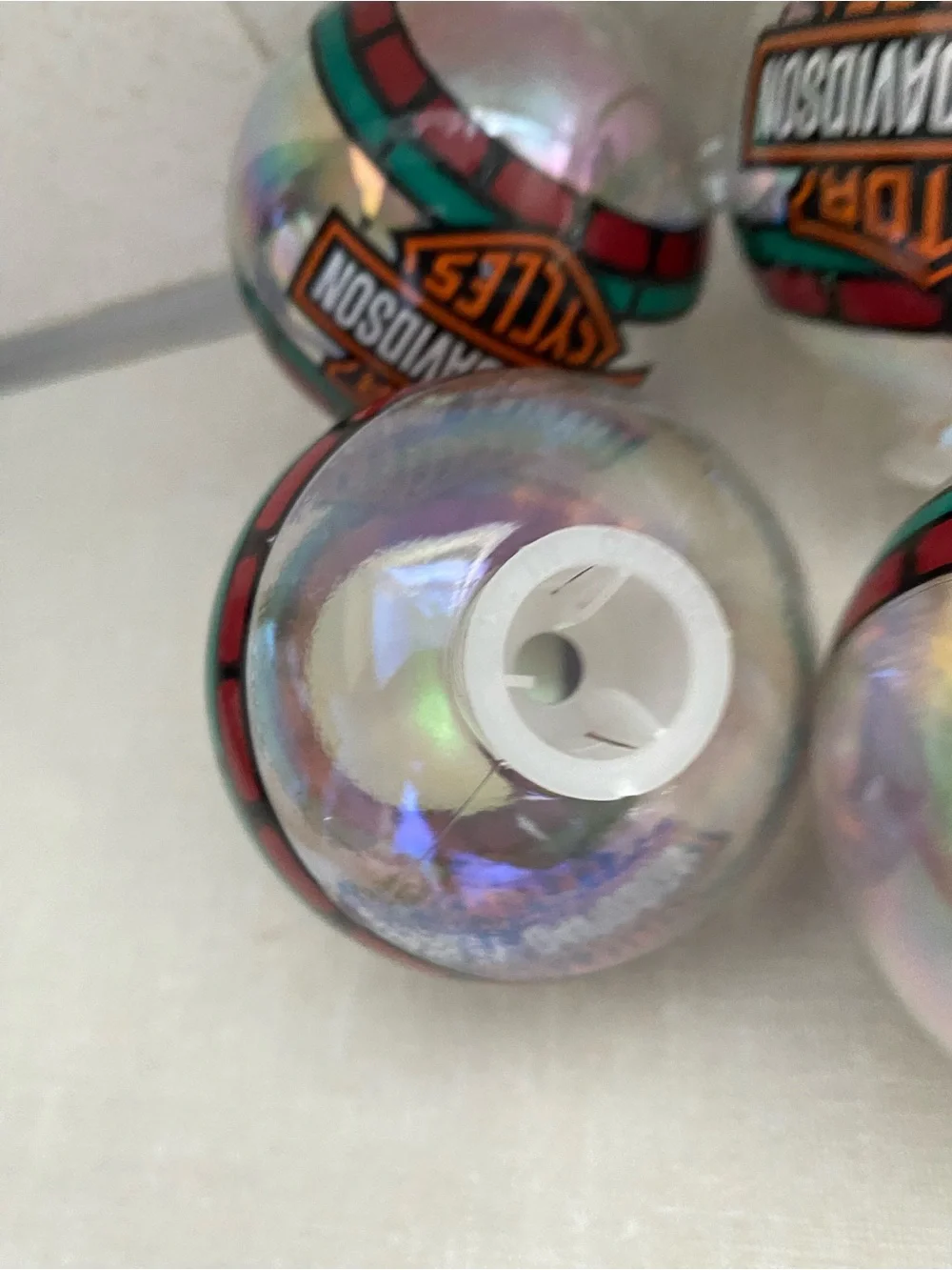 Harley Davidson Christmas Bulb Covers Lot Of 6
